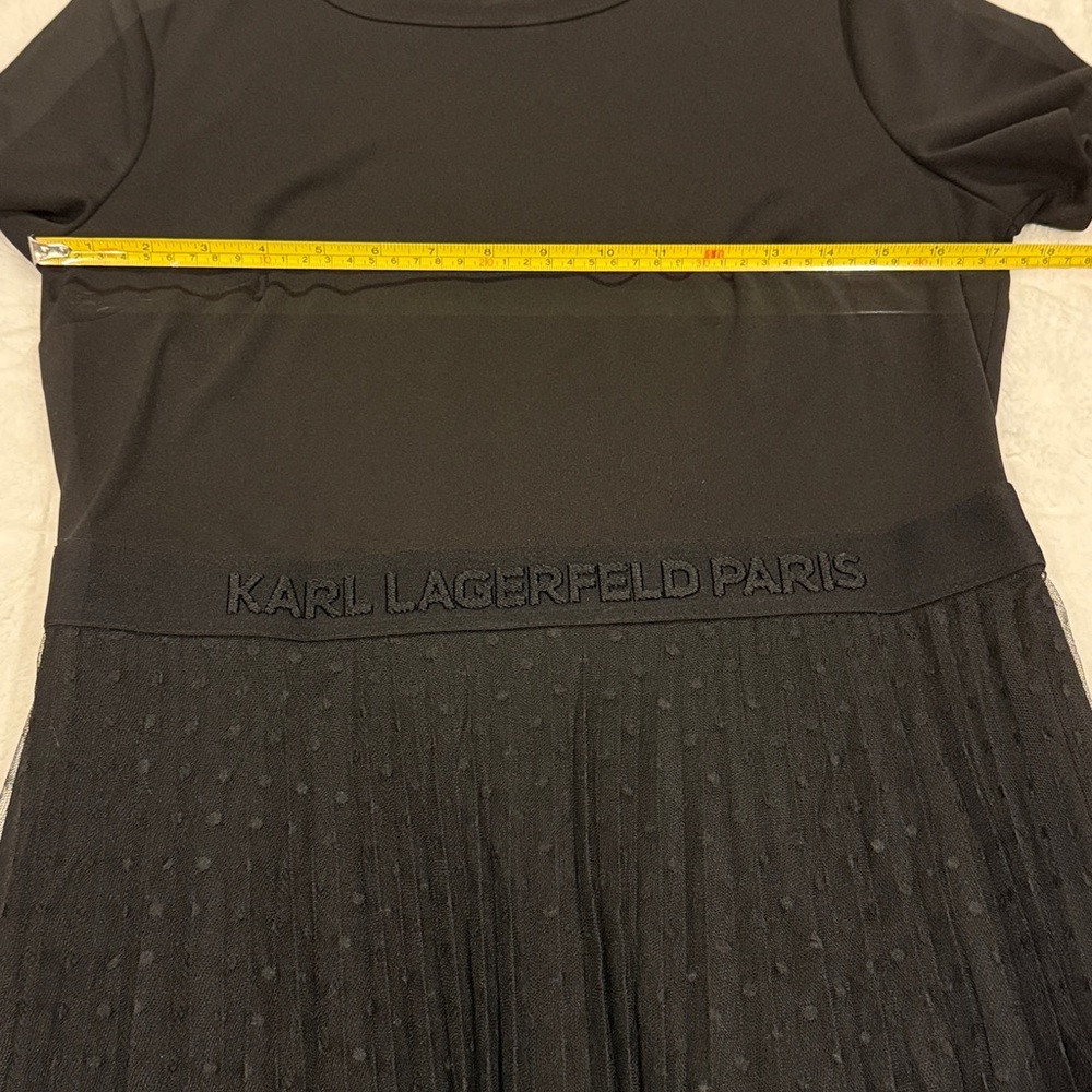 🆕 Karl Lagerfeld Paris Pleated A-Line Dress NWT - Picture 13 of 15